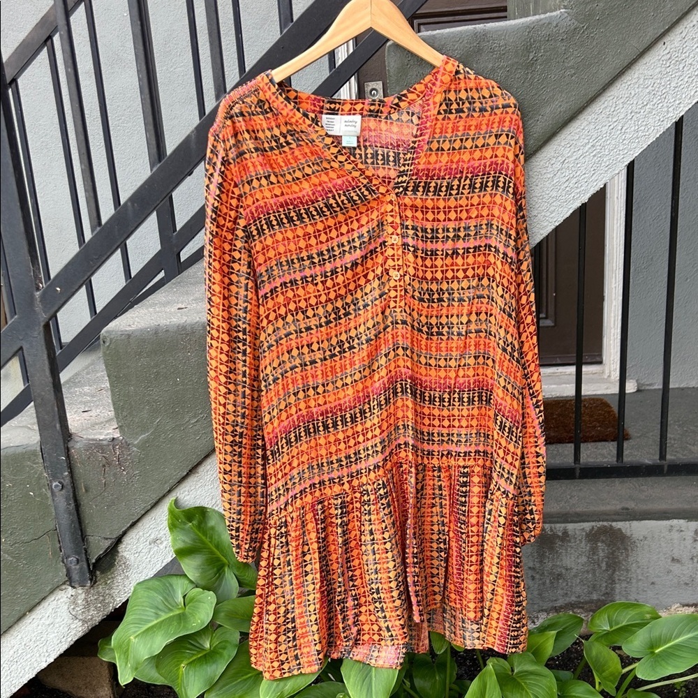 Anthropologie Saturday Sunday Tunic Mini Dress Cottagecore Boho Bohemian Sz Sm - Picture 4 of 10